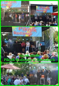 iluzjonista na pikniku w zielonkach